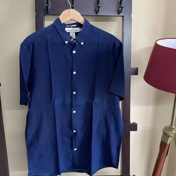 H&M Navy blue half sleeve shirt - Picture 6 of 7